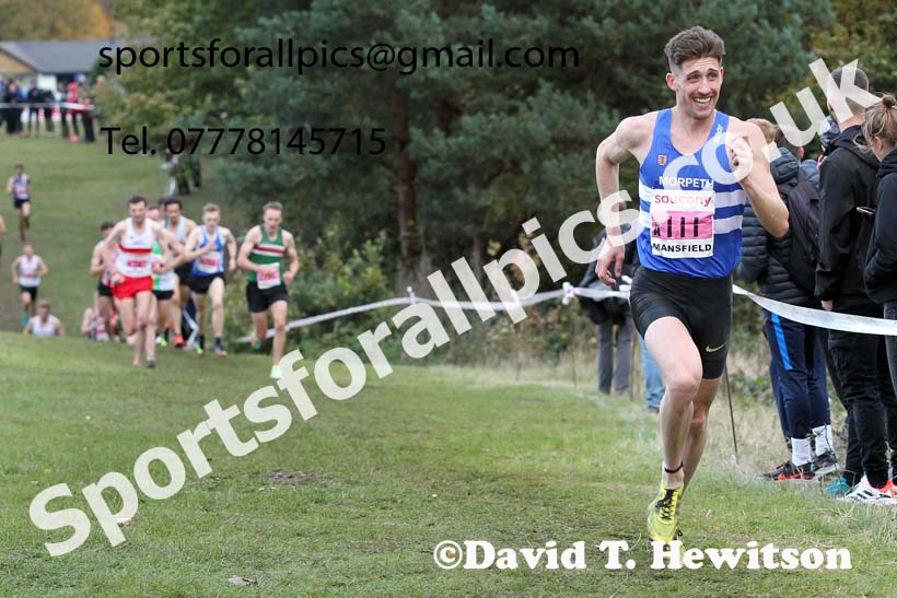 Senior mens 2021 National Cross Country Relays, Berry Hill Park, Mansfield. Photo: David T. Hewitson/Sports for All Pics